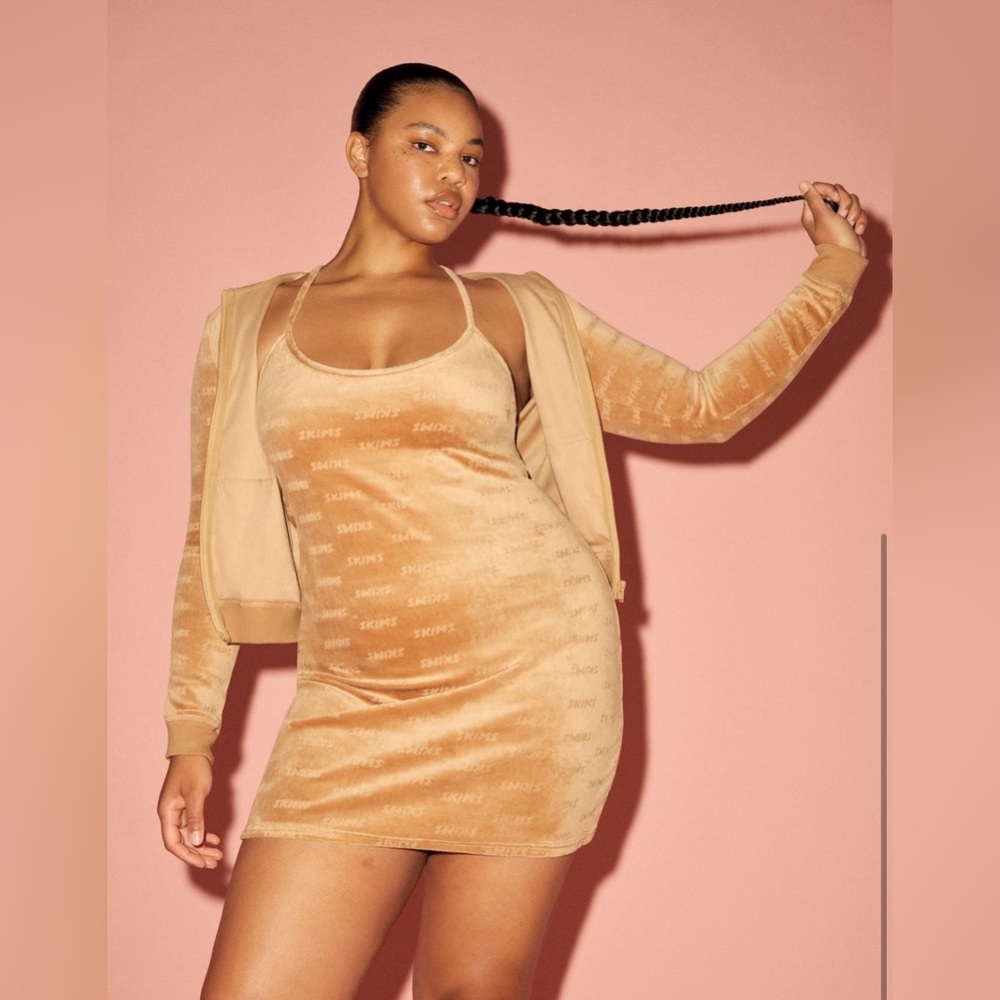 Skims velour dress